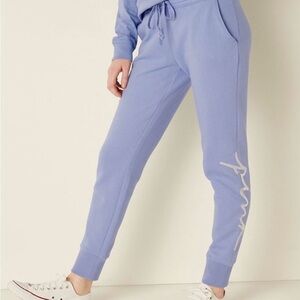 VS PINK Periwinkle joggers!